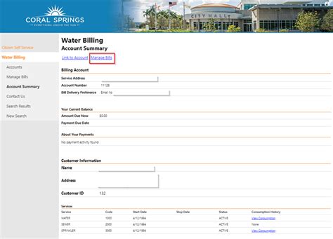 city of coral springs water billing